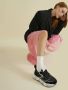 Voile blanche Zwarte Sneakers met Leren en Stoffen Voering Black Dames - Thumbnail 7