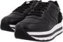 Voile blanche Zwarte Leren Sneakers Maran Stijl Black Dames - Thumbnail 2