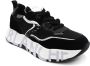 Voile blanche Zwarte Sneakers met Leren en Stoffen Voering Black Dames - Thumbnail 2