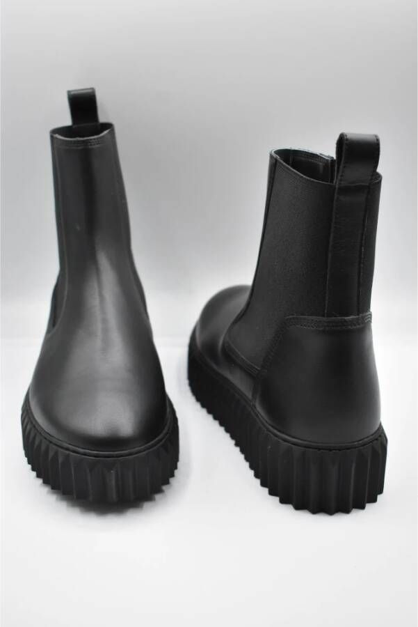 Voile Blanche Zwarte Veterschoenen voor Vrouwen