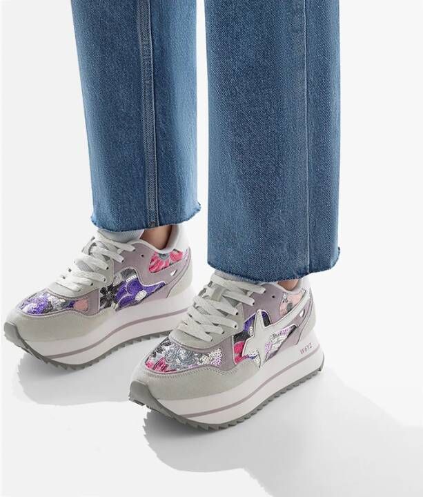 W6Yz Suede and technical fabric sneakers Deva W. - Foto 3