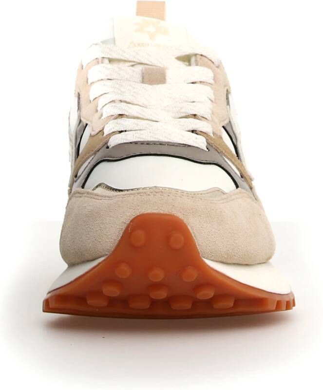 W6Yz Beige Sneakers voor Vrouwen Urban Stijl Multicolor Dames