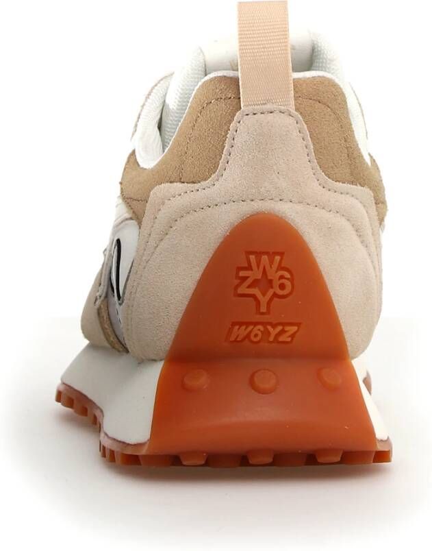 W6Yz Beige Sneakers voor Vrouwen Urban Stijl Multicolor Dames