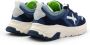 W6Yz Blauwe Sneakers met Suède Inzetstukken - Thumbnail 2