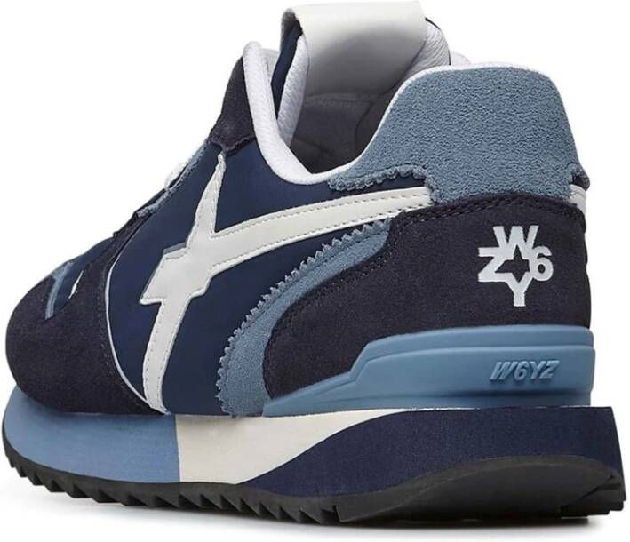 W6Yz Blauwe Sneakers Navy-Celeste Unisex Stijl Multicolor Heren