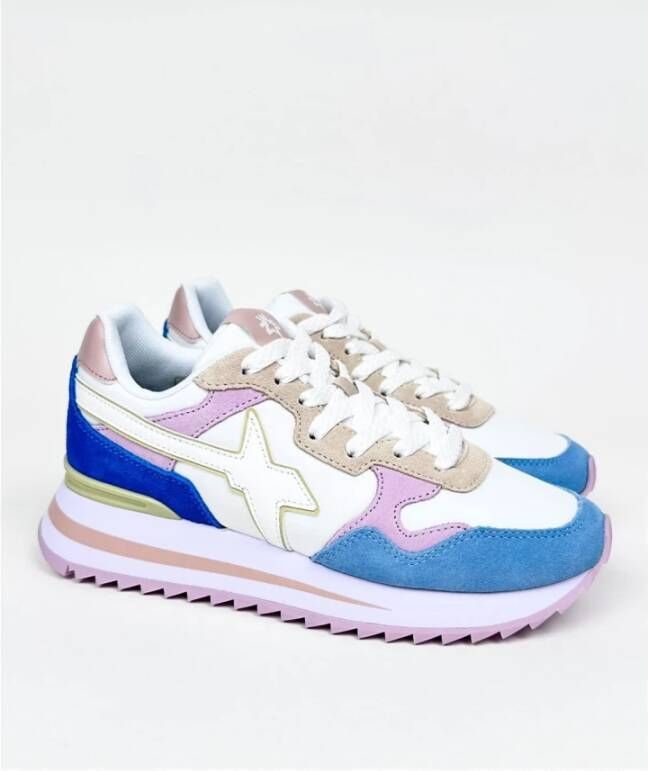 W6Yz Glamoureuze Multicolor Suède Sneakers Multicolor Dames