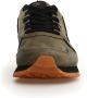 W6Yz Groene Sneakers met Suède Inzetstukken Green Heren - Thumbnail 2