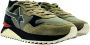 W6Yz Groene Sneakers Stijl Comfort Originaliteit Multicolor Heren - Thumbnail 9