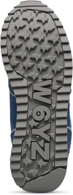 W6Yz Leather and fabric sneakers Jet-W.