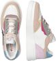 W6Yz Leren Sneakers met Suède Inzetstukken Multicolor Dames - Thumbnail 4