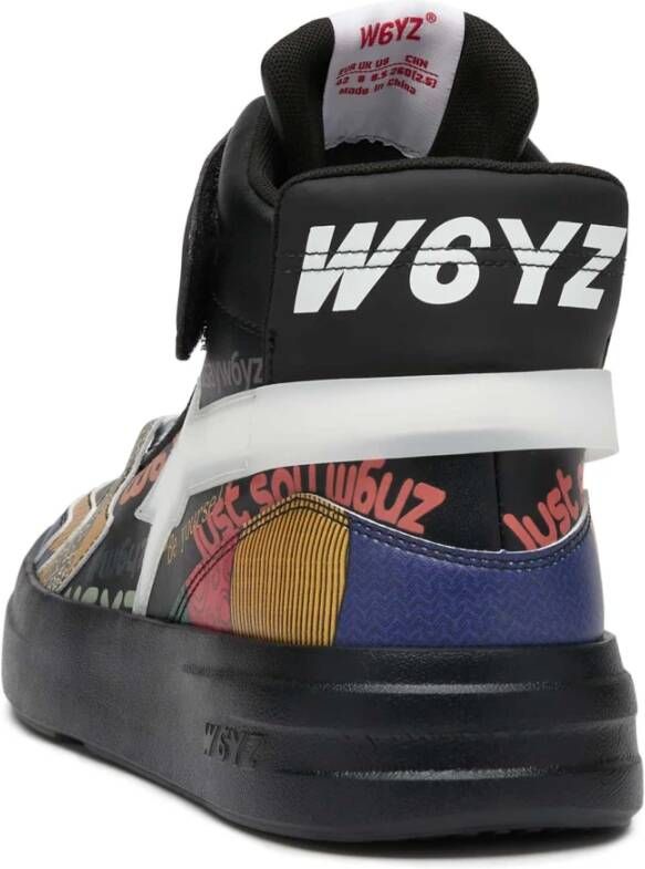 W6Yz Leather ankle sneakers Q-Uni. Black Unisex