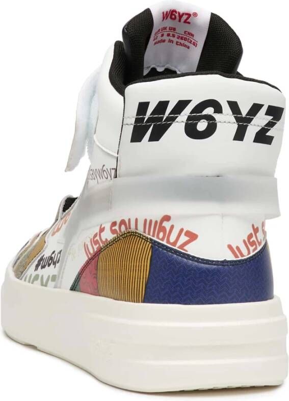 W6Yz Leather ankle sneakers Q-Uni. White Unisex