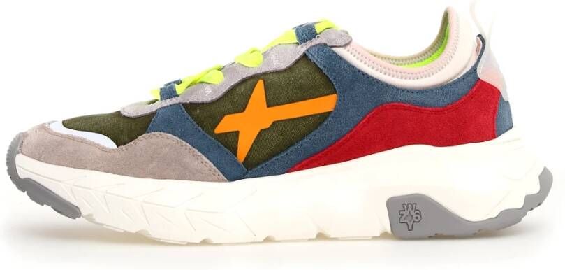 W6Yz Multicolor Sneakers voor Moderne Mannen Multicolor Heren