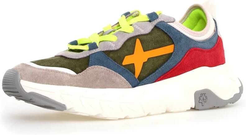 W6Yz Multicolor Sneakers voor Moderne Mannen Multicolor Heren