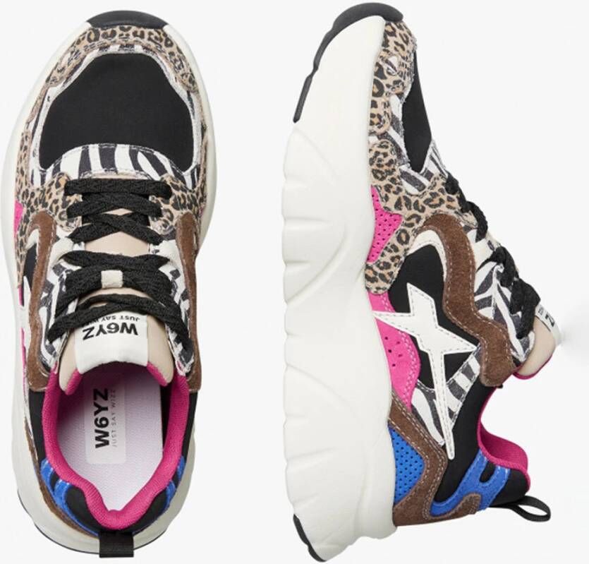 W6Yz Multikleur Sneakers met Rubberen Plateauzool