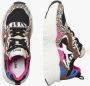 W6Yz Multikleur Sneakers met Rubberen Plateauzool - Thumbnail 2