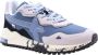 W6Yz Suede and technical fabric sneakers Breeze-M. Blue Heren - Thumbnail 9
