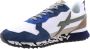 W6Yz Suede and technical fabric sneakers Breeze-M. Blue Heren - Thumbnail 17