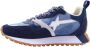 W6Yz Suede and technical fabric sneakers Loop-Uni. Blue Unisex - Thumbnail 4