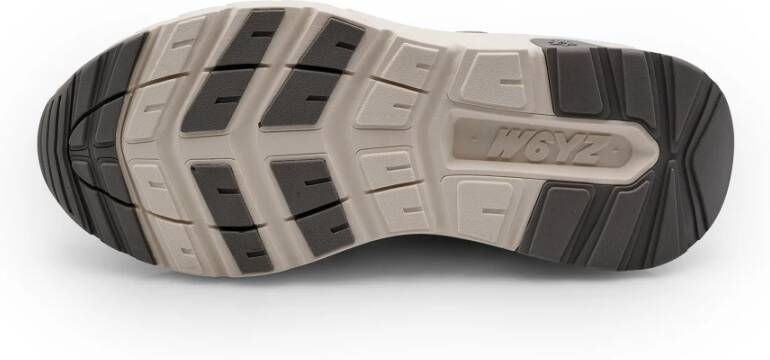 W6Yz Sneakers van suède en stof in grijs wit