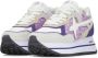W6Yz Suede and technical fabric sneakers Deva W. Purple Dames - Thumbnail 4