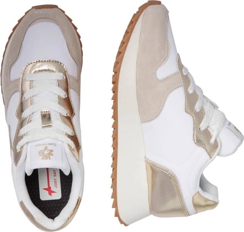 W6Yz Suede and technical fabric sneakers Jet-W. White Dames