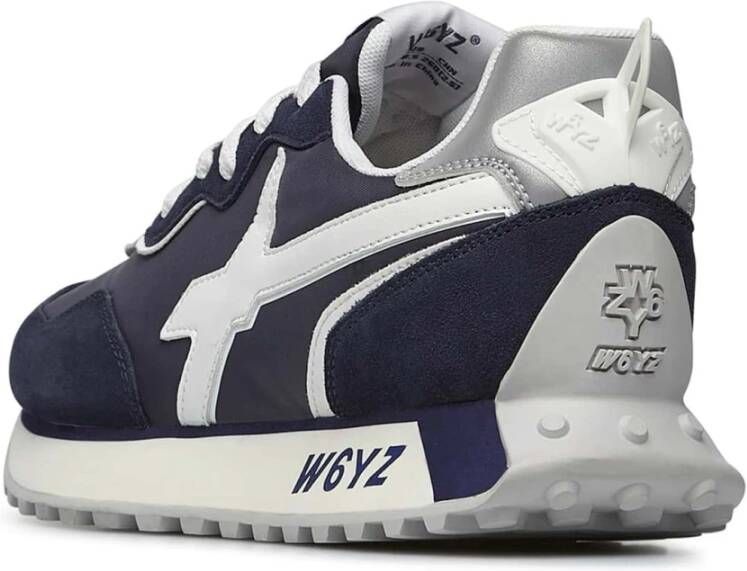 W6Yz Suede and technical fabric sneakers Jet2-Uni. Blue Heren
