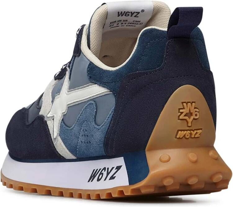 W6Yz Suede and technical fabric sneakers Loop-Uni. Blue Unisex