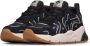 W6Yz Suede and technical fabric sneakers Sarah-W. Black Dames - Thumbnail 4