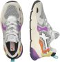 W6Yz Suede and technical fabric sneakers Sarah-W. Multicolor Dames - Thumbnail 3