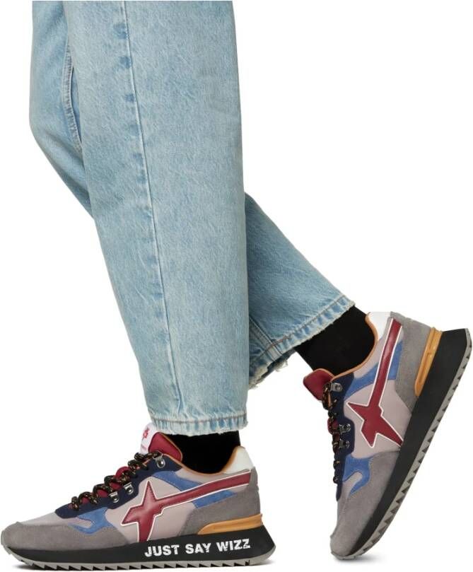 W6Yz Suede and technical fabric sneakers Yak-M. Multicolor Heren