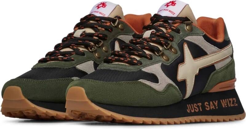 W6Yz Suede and technical fabric sneakers Yak-M. Multicolor Heren