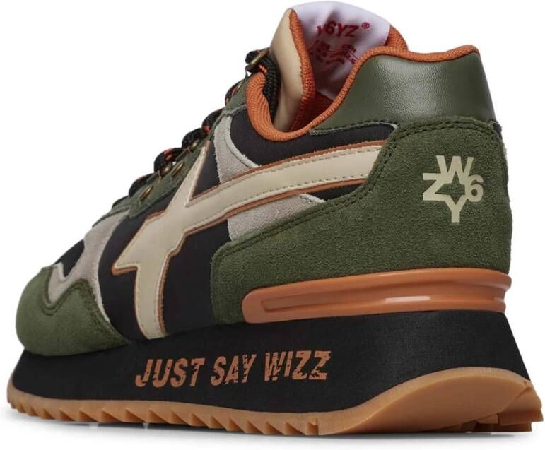 W6Yz Suede and technical fabric sneakers Yak-M. Multicolor Heren