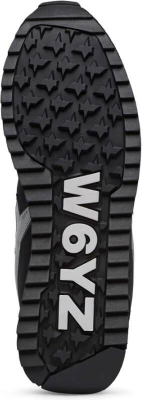 W6Yz Technical fabric and suede sneakers Jet-M. Black Heren