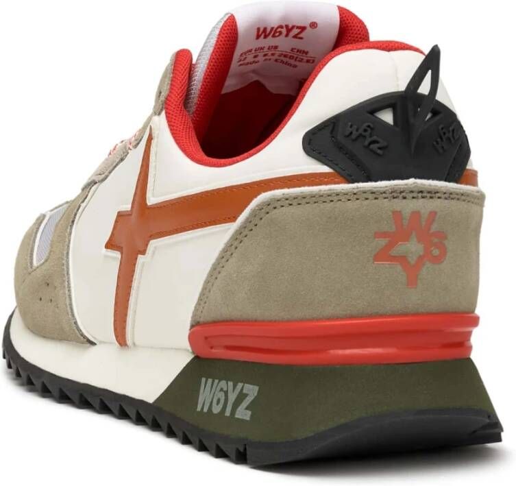 W6Yz Technical fabric and suede sneakers Jet-M. Gray Heren
