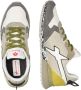 W6Yz Technical fabric and suede sneakers Jet-M. Gray Heren - Thumbnail 3