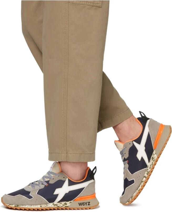 W6Yz Technical fabric and suede sneakers Jet-M. Multicolor Heren
