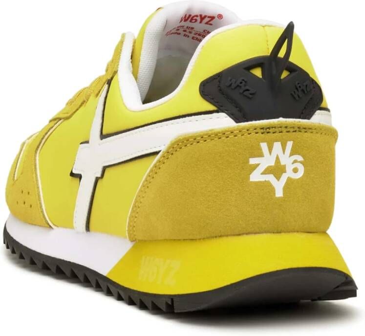 W6Yz Technical fabric and suede sneakers Jet-M. Yellow Heren