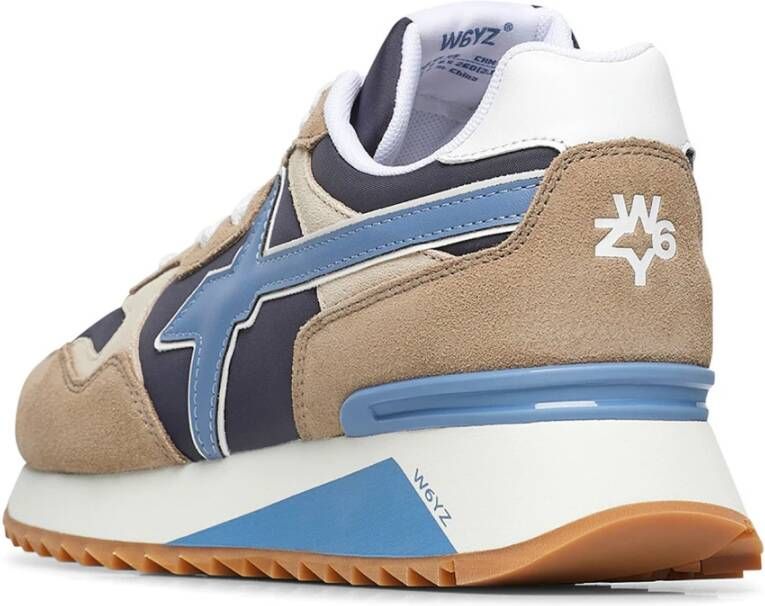 W6Yz Technische suède sneaker met spoiler Multicolor Heren