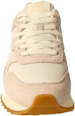 W6Yz Witte leren sneakers met uitneembare binnenzool