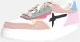 W6Yz Leren Sneakers met Suède Inzetstukken Multicolor Dames - Thumbnail 10