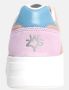 W6Yz Leren Sneakers met Suède Inzetstukken Multicolor Dames - Thumbnail 11