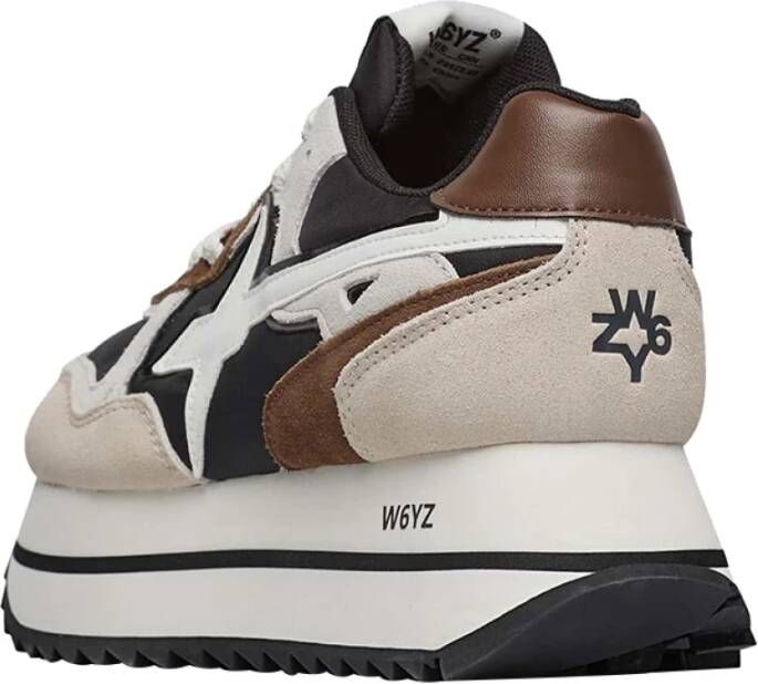W6Yz Zwarte Sneakers Stijlvol Comfortabel Trendy Multicolor Dames