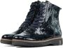 Waldläufer Waldlaufer Vrouwen Leren Enkellaarsjes Laarzen Damesschoenen 683801 lak print Blauw - Thumbnail 2