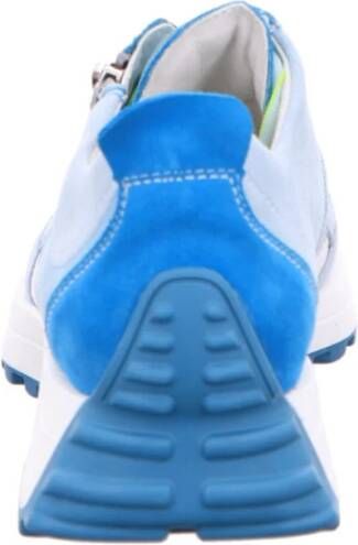 Waldläufer Blauwe Casual Veterschoen voor Dames