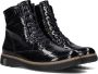 Wäldlaufer Waldlaufer Vrouwen Leren Enkellaarsjes Laarzen Damesschoenen 683801 lak print Blauw - Thumbnail 2