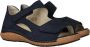 Waldläufer Blauwe leren sandaal met Orthotritt voetbed Blue Dames - Thumbnail 5