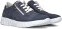 Waldläufer 916001 Nub Sneakers Nubuck Dames Blauw - Thumbnail 2