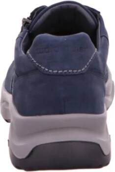 Waldläufer Blauwe Veterschoenen H-Max Stijl