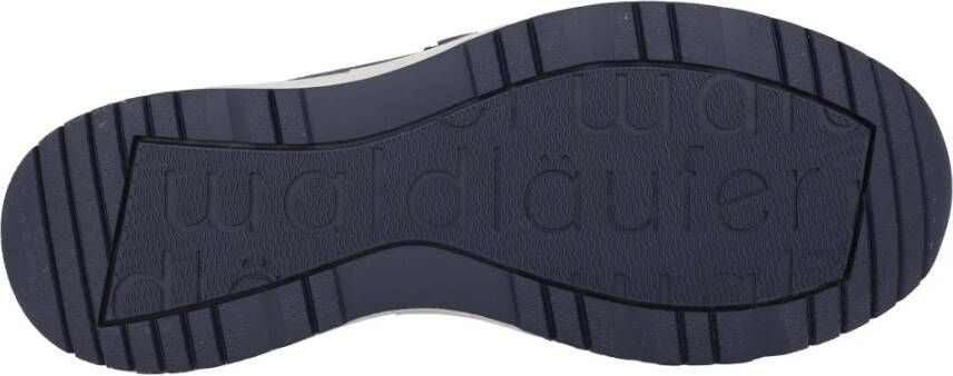 Waldläufer Blauwe wijde sneakers voor vrouwen